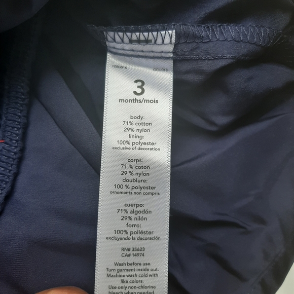 Carter's Navy Lace Dress with Bow 3M - Picture 7 of 7